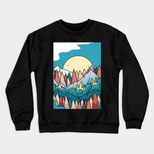 As the 3 birds fly Crewneck Sweatshirt